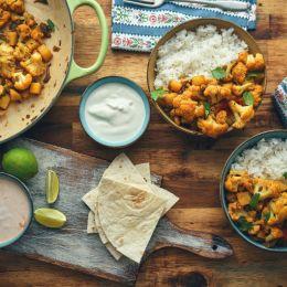 Indian Potatoes and Cauliflower - **Aloo Gobi**